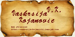 Vaskrsija Kojanović vizit kartica